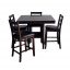 DUKE BROWN LEATHER PUB STYLE DINING ROOM SET 1