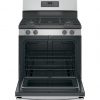 GE® 30 FREE-STANDING GAS RANGE 4 BURNER STAINLESS STEEL STOVE 2